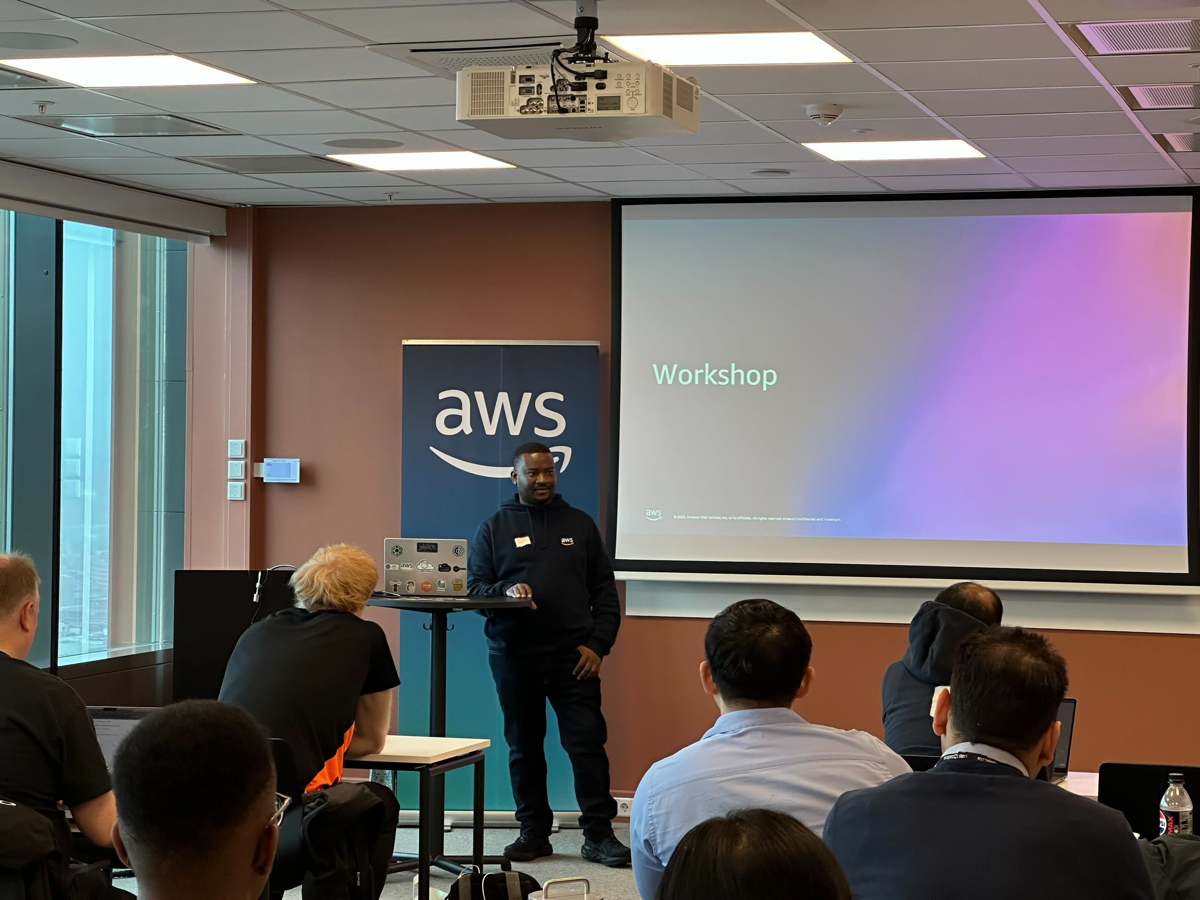 Speaking at AWS event